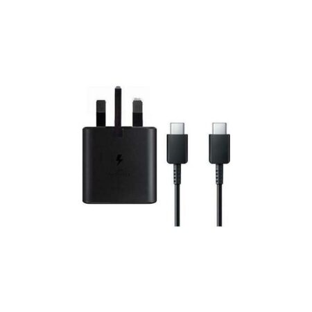 Samsung UK Travel Adaptor, 25W With USB Type C Cable - Black
