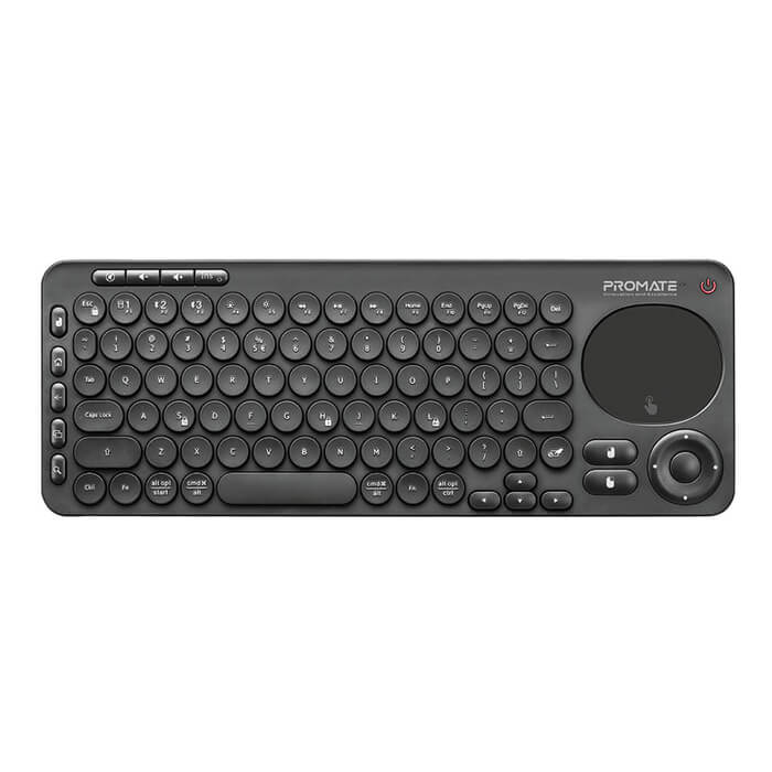 Promate Dual Mode Portable Wireless Multimedia Keyboard with Touchpad