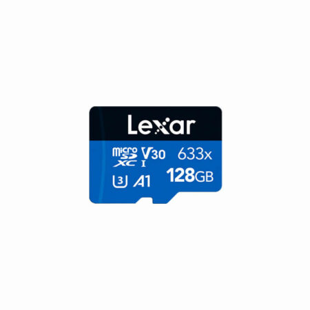 Lexar High Performance 633x Micro SDHC Card 128GB Black Blue