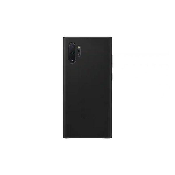 Samsung Galaxy Note10+ Leather Back Cover, Black